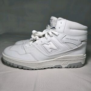NEW BALANCE Mens Size 10.5 650R Retro High Top Basketball Sneaker Triple White